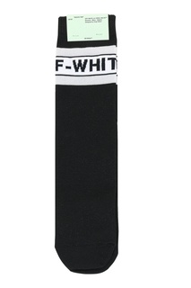 Черные носки с контрастной отделкой Off White