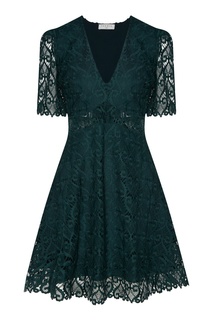 Зеленое кружевное платье Sandro