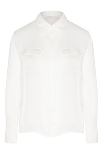 Белая блузка с карманами Maje