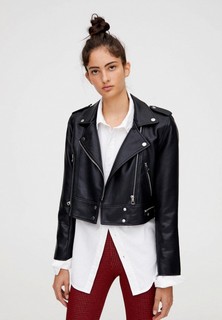 Куртка кожаная Pull&Bear