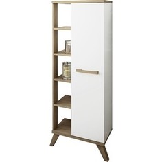 Шкаф-пенал Sanflor Ингрид 50 швейцарский вяз\белый, правый (C000005877)