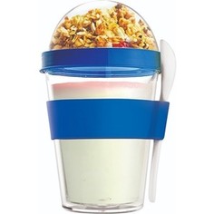 Контейнер 0,36 л голубой Asobu Yo2go improved (YO2GOS blue)