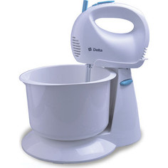 Миксер Delta DL-5067C с чашей белый с голубым