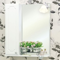 Зеркало-шкаф Sanflor Ксения 60 белый, левый (H0000000116)