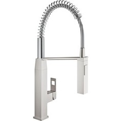 Смеситель для кухни Grohe Eurocube с выдвижным изливом (31395DC0)