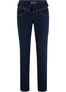 Джинсы стрейч CLASSIC FIT с отворачиваемым поясом Bonprix