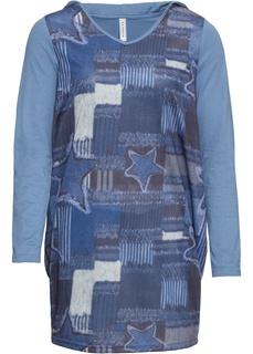 Платье с капюшоном, трикотаж Bonprix