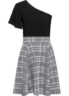 Трикотажное платье на одно плечо Bonprix