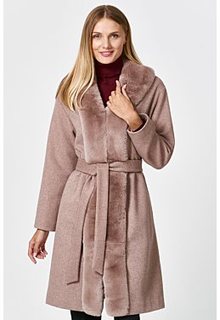 Пальто с отделкой мехом кролика Acasta