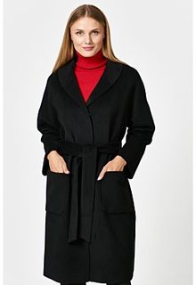 Полушерстяное пальто с поясом Снежная Королева