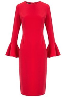 Красное платье с воланами La Reine Blanche