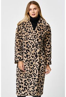Пальто леопардовой расцветки Снежная Королева