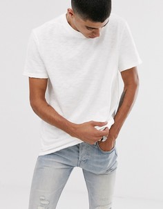 Белая oversize-футболка с логотипом AllSaints - Белый