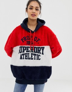 Oversize-худи с логотипом Superdry - Красный