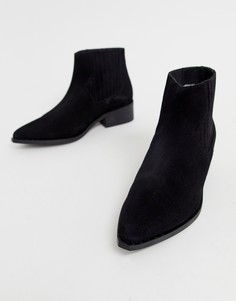 Кожаные ботинки Vero Moda - Черный