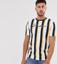 Футболка с желтыми полосками River Island - Белый