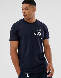 Темно-синяя футболка с логотипом Lacoste Millennials Colours - Темно-синий