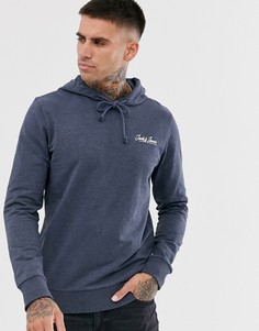 Темно-синий свитшот с капюшоном и логотипом Jack & Jones Originals - Темно-синий