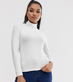 Белый лонгслив-водолазка ASOS DESIGN Petite - Белый