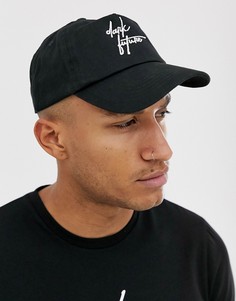 Черная бейсболка с вышивкой ASOS DARK FUTURE - Черный