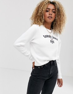 Свитшот с логотипом Tommy Jeans Essential - Белый