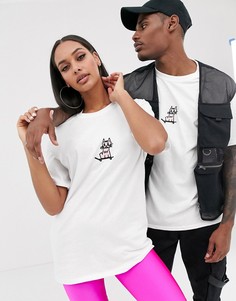 Футболка с вышивкой сзади New Love Club unisex - Серый