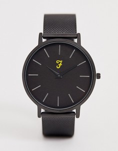 Черные часы с сетчатым браслетом Farah - Черный
