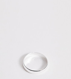 Лаконичное серебристое кольцо ASOS DESIGN Curve - Серебряный