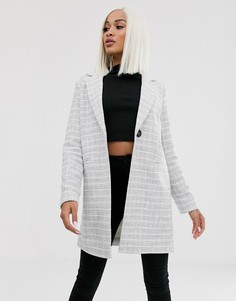 Фактурное пальто с пуговицами ASOS DESIGN - Зеленый