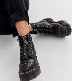 Черные эксклюзивные ботинки с заклепками Dr Martens x ASOS Sinclair - Черный