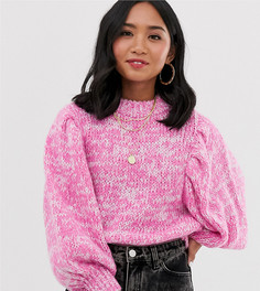 Джемпер с объемными рукавами ASOS DESIGN Petite - Розовый