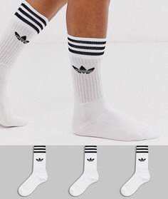 Набор из 3 пар белых носков adidas Originals - Белый
