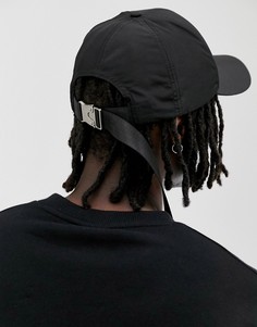 Черная бейсболка с застежкой-зажимом ASOS DESIGN - Черный