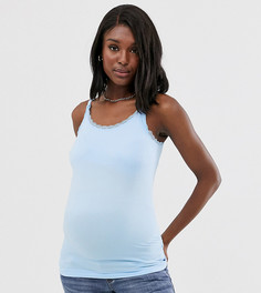 Майка с кружевной отделкой Mamalicious - Синий Mama.Licious