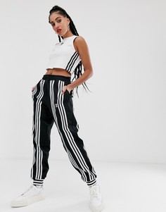 Черные спортивные брюки с полосками adidas Originals x Ji Won Choi - Черный