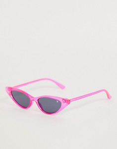 Неоново-розовые круглые солнцезащитные очки Dusk To Dawn Sophia