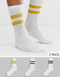 Комплект из 3 пар носков в полоску New Look - Мульти