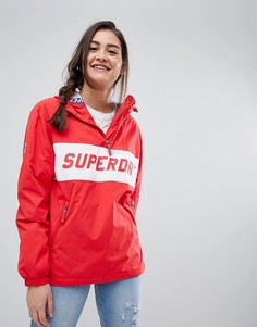 Ветровка с логотипом Superdry - Красный