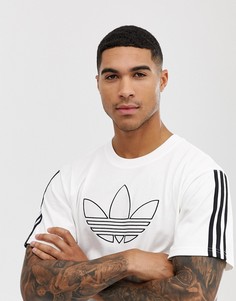 Белая футболка с логотипом adidas Originals - Белый