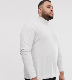 Белая хлопковая водолазка ASOS DESIGN Plus - Белый