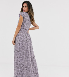 Платье макси с цветочным принтом Vila - Мульти