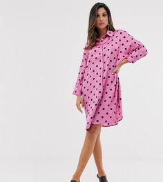 Платье-рубашка в горошек Vila - Мульти