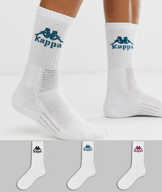 Комплект из 3 пар белых носков Kappa Authentic Welt - Белый