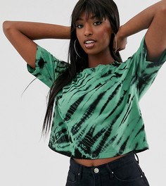 Зеленая футболка с принтом тай-дай ASOS DESIGN Tall - Мульти