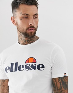 Белая футболка с большим логотипом ellesse Prado - Белый