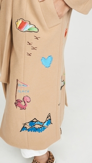Mira Mikati Illustrated Wrap Waist Coat