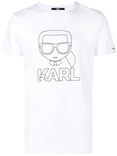 Karl Lagerfeld футболка с принтом Ikonik Karl