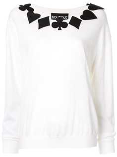 Boutique Moschino джемпер с аппликацией