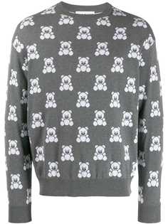 Moschino жаккардовый свитер Teddy Bear