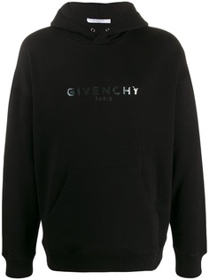 Givenchy iridescent printed logo hoodie
